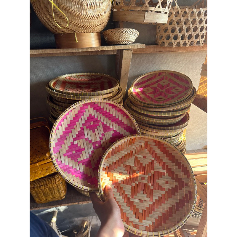 Piring Anyaman Bambu