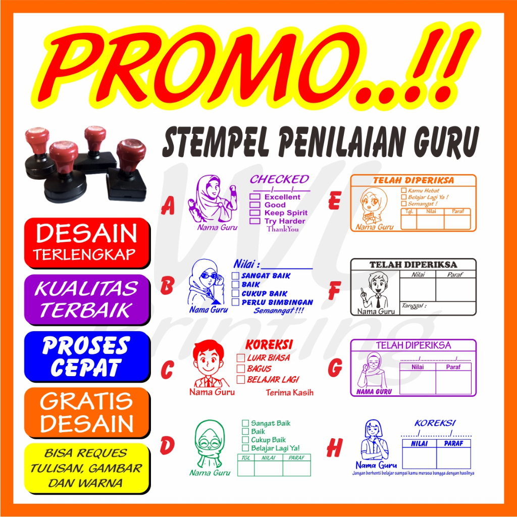 

STEMPEL PENILAIAN GURU FLASH/WARNA