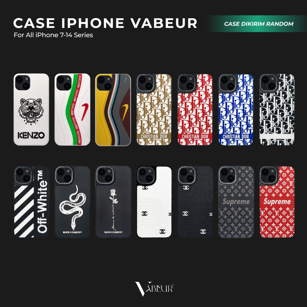Vabeur Softcase iPhone 3D Timbul Lucu Anti Bentur Silicone Case iPhone 17 16 15 14 13 12 11 X XR 8 7
