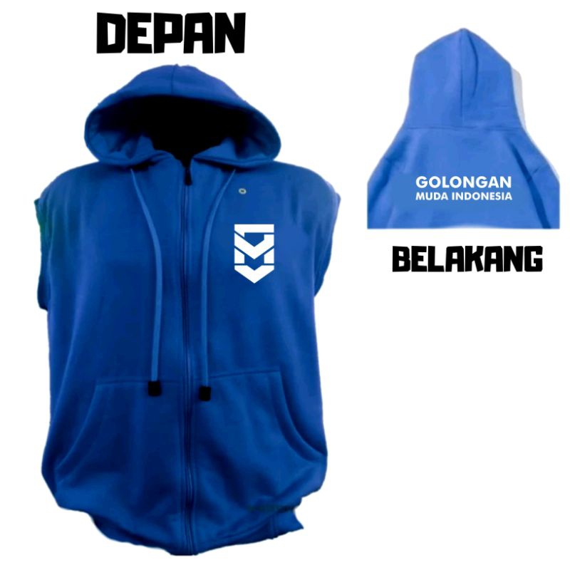 Rompi Jaket Hoodie Zipper Custom Bordir
