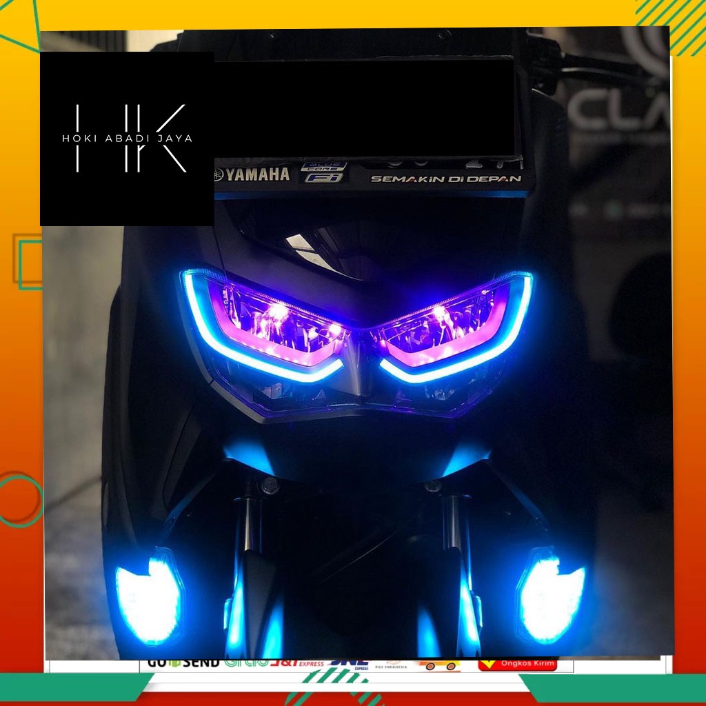 PAKETAN LENGKAP LAMPU ALIS NMAX NEW 2022 2023 SIAP PAKAI BONUS DEVIL EYE LAMPU DRL ALIS LAMPU ALIS D