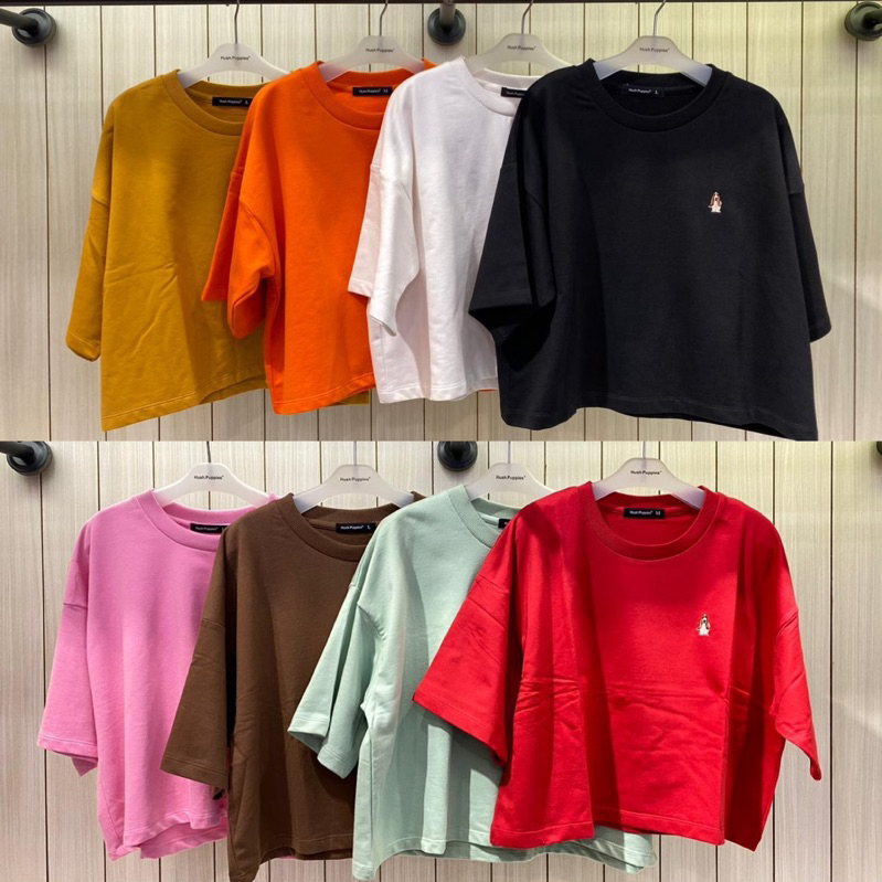 KAOS SEMI CROP HUSH PUPPIES NEW ARRIVAL BIGSALE BAHAN TEBEL