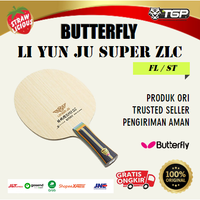 Bat/Bet Blade Kayu Tenis Meja Pingpong Butterfly Lin Yun Ju Super ZLC Ori