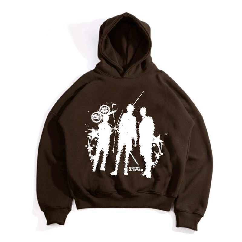 Satisfaction Hoodie Boxy Castle Brown