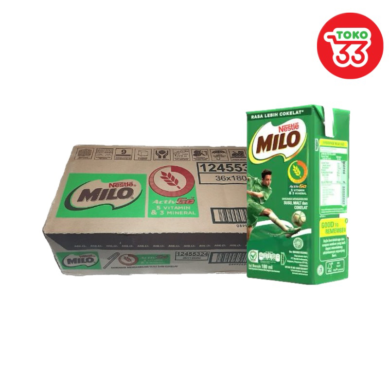 

Milo Activ-Go UHT 180ml isi 36pcs