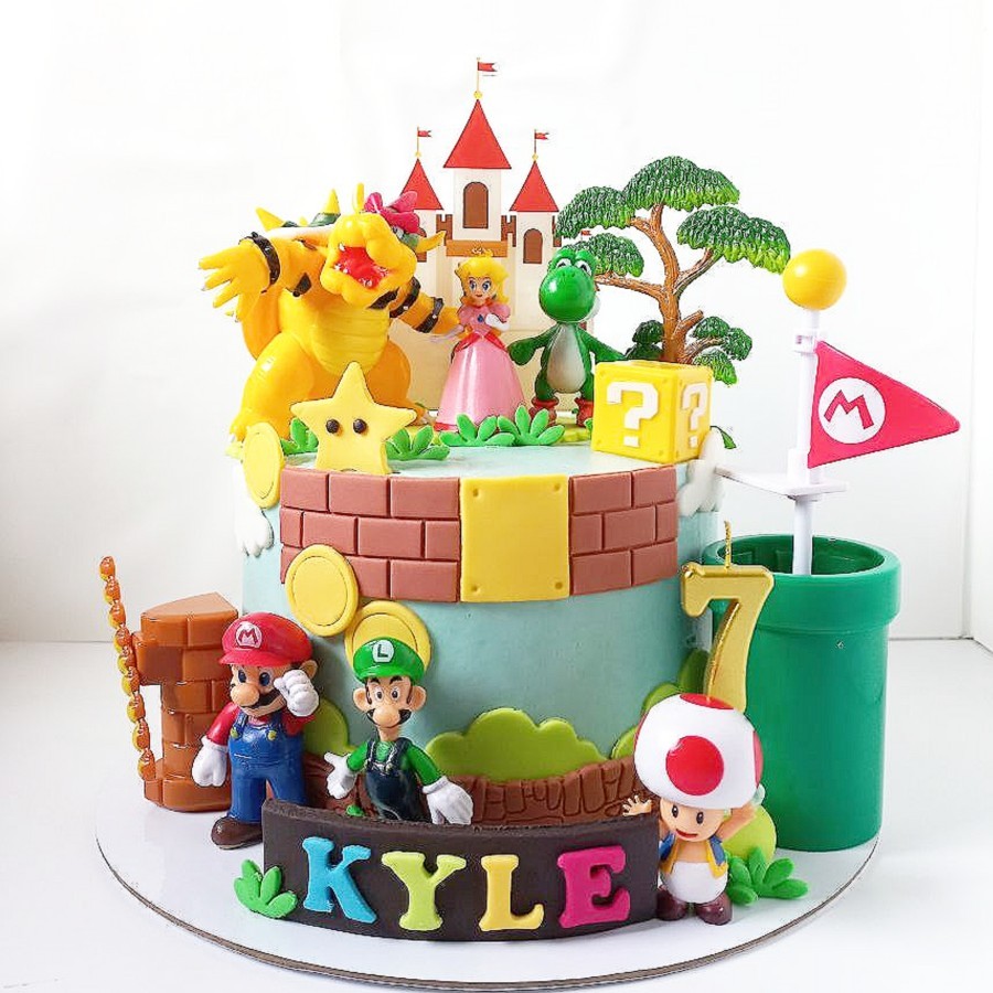

Custom Cake Mario Bross/ Kue Ulang Tahun Anak, Birthday Cake