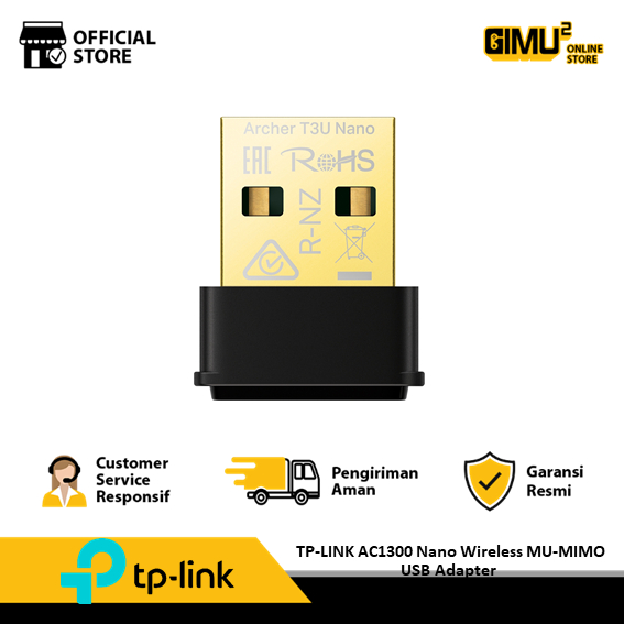 TP-LINK Archer T3U Nano AC1300 Nano Wireless MU-MIMO USB Adapter