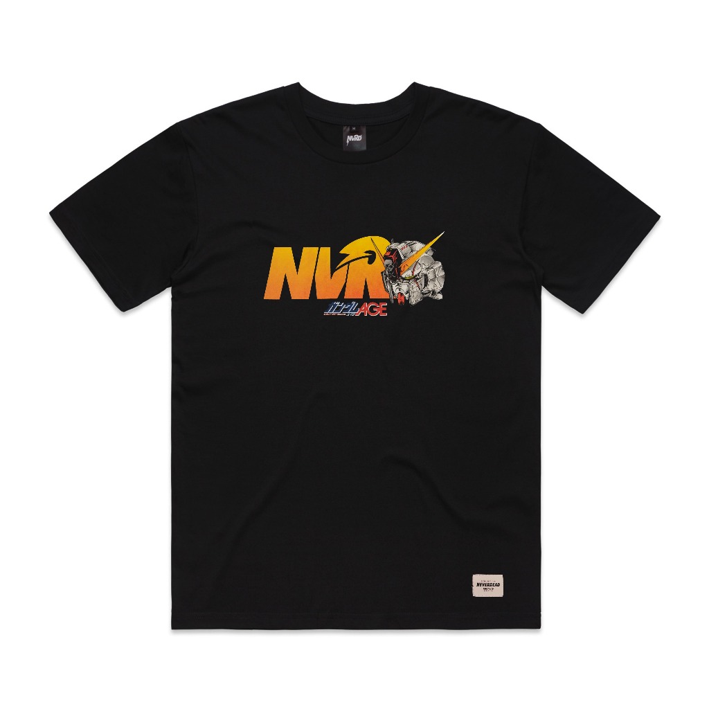T-SHIRT / KAOS NEVERDEAD GUNDAM BLACK