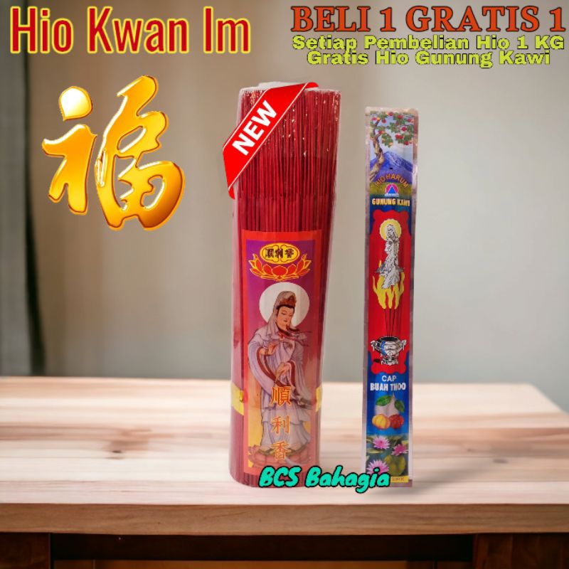 hio merah halus ukuran 1 kg / dupa hio warna merah bonus dupa gunung kawi wangi untuk sembahyang puj