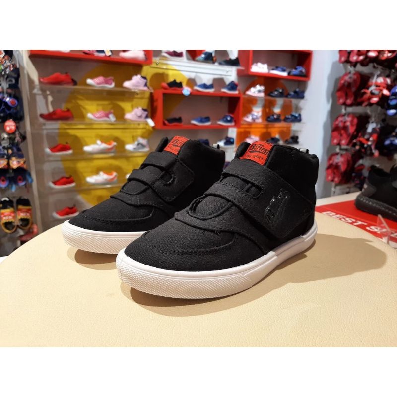 Sepatu Sekolah Anak Anak Hitam Model Tinggi Original Bata 389_6664