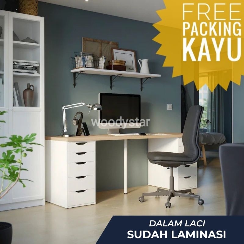 MK12 Meja kerja meja kantor meja gaming meja rias meja kosmetik minimalis murah berkualitas jepara b