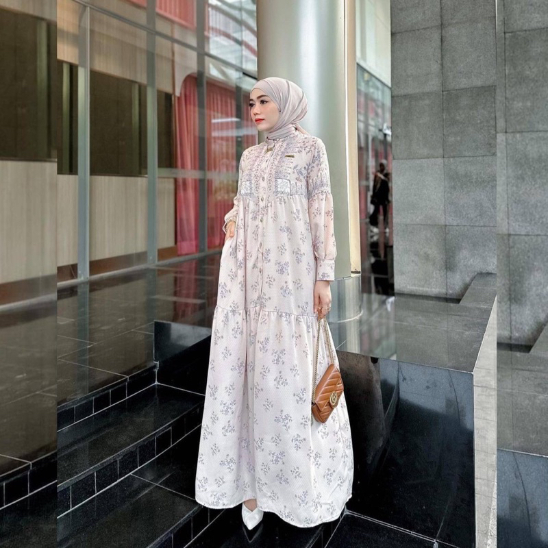 DYn Clothingline Wella Dress | Dress Wanita Simple - Gamis Wanita Busui Friendly - Busana Muslim