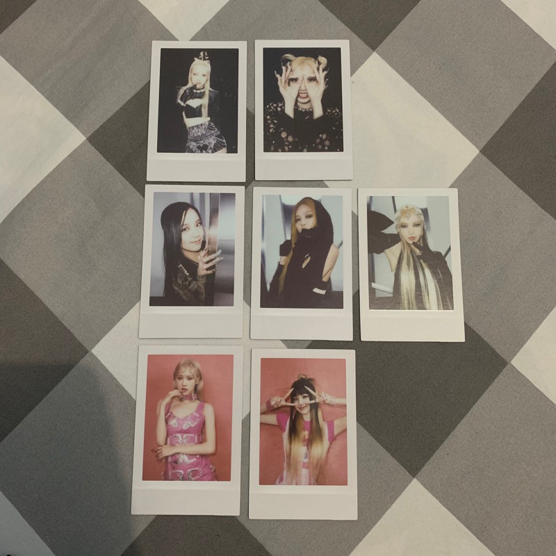 PHOTOCARD JISOO JENNIE ROSÉ LISA POLAROID BORN PINK