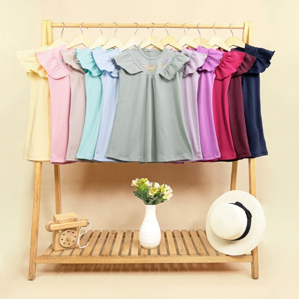 Amber Dress // dress anak / dress rib / baju anak / baju anak lucu