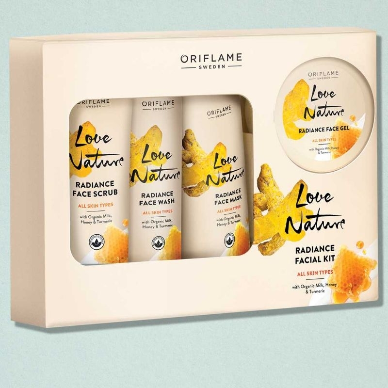 Oriflame Love Nature Radiance Facial Kit & Nourishing Facial Kit