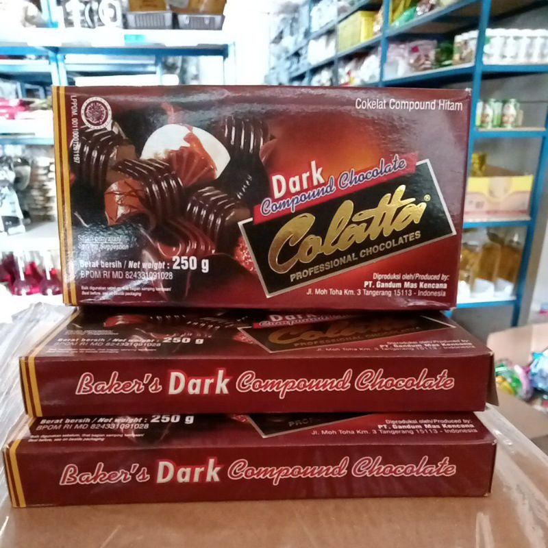 

DARK COMPOUND CHOCOLATE COLATTA 250gr