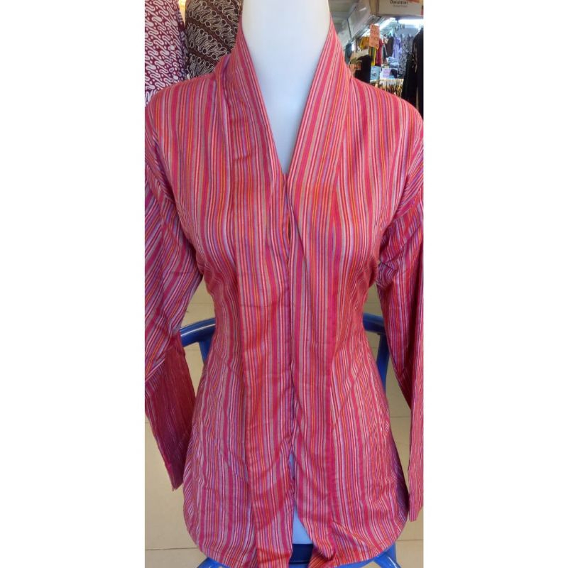 Kebaya Kartini Lurik / baju adat jawa /lurik alusan, PREMIUM