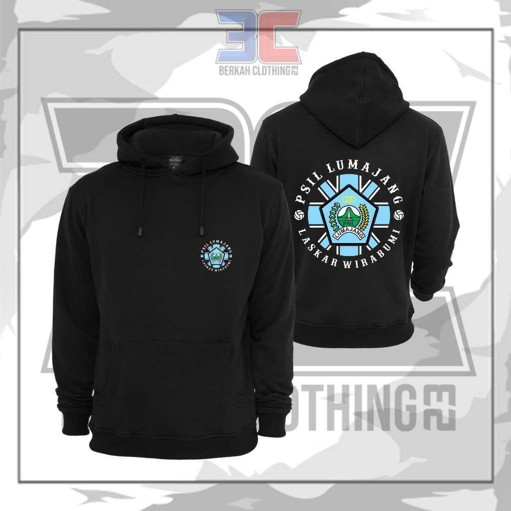 Hoodie Jaket SUPORTER PSIL LUMAJANG Laskar Wirabumi