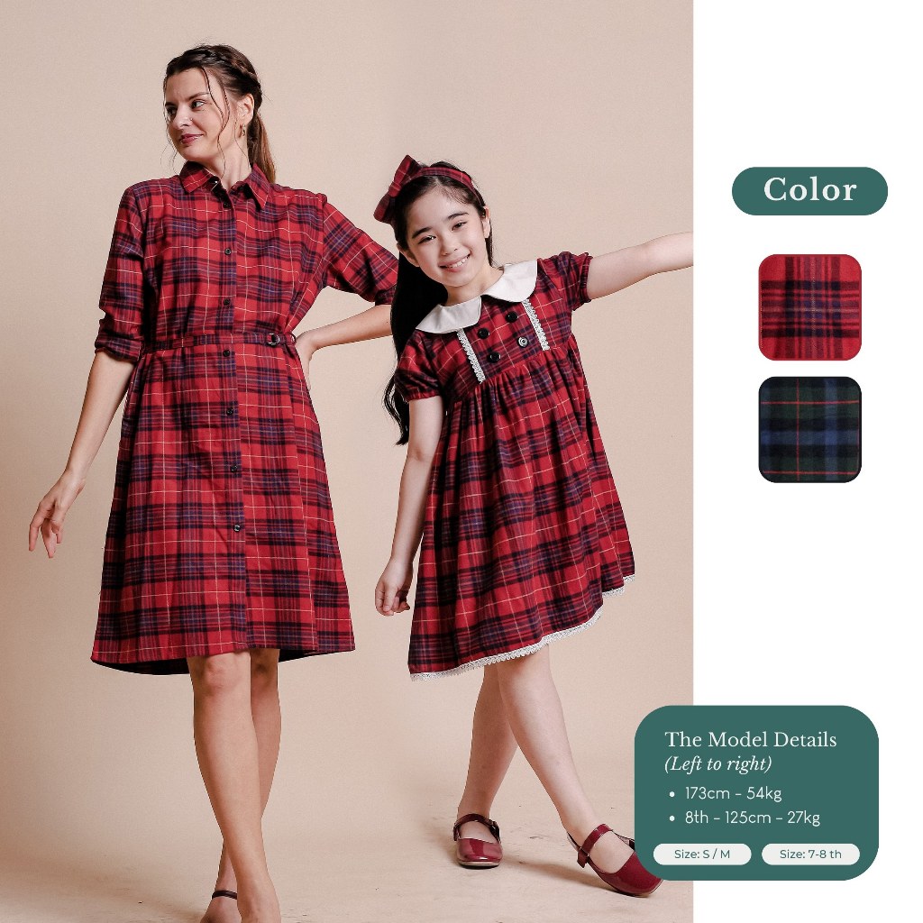 ZIEL KIDS - CHRISTMAS  - Giselle Dress / Christmas Collection / Feliz Navidad / Dress Anak Perempuan