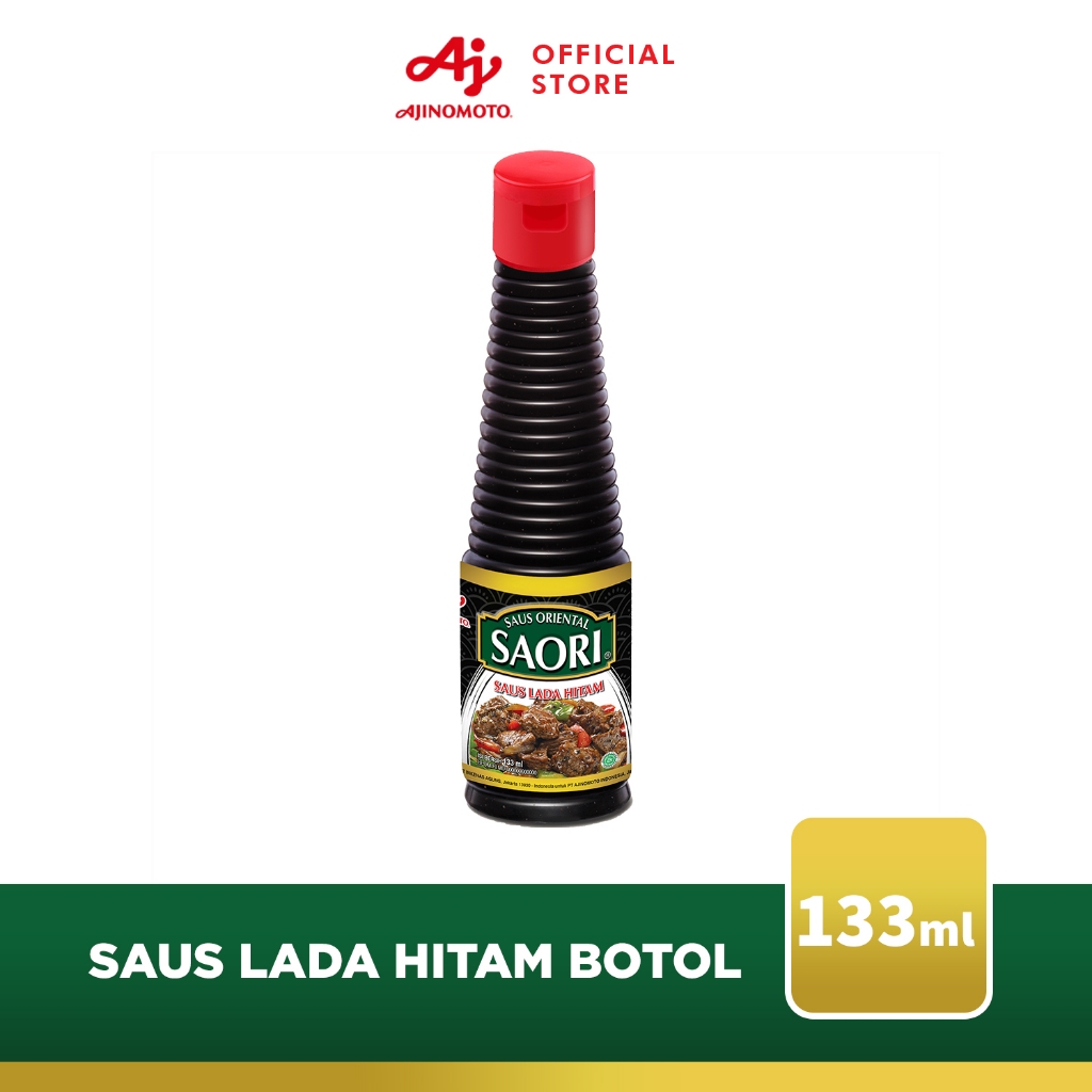 

SAORI® Saus Lada hitam Oriental Blackpepper Botol 133 ml