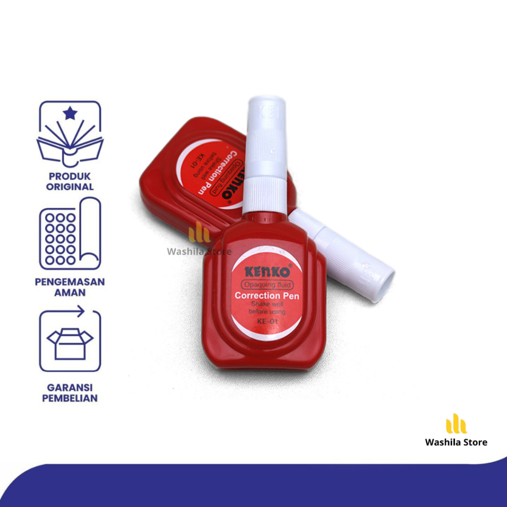 

KENKO CORRECTION PEN KE-01 PENGHAPUS TIP-X PENGHAPUS CAIR - 1 PCS