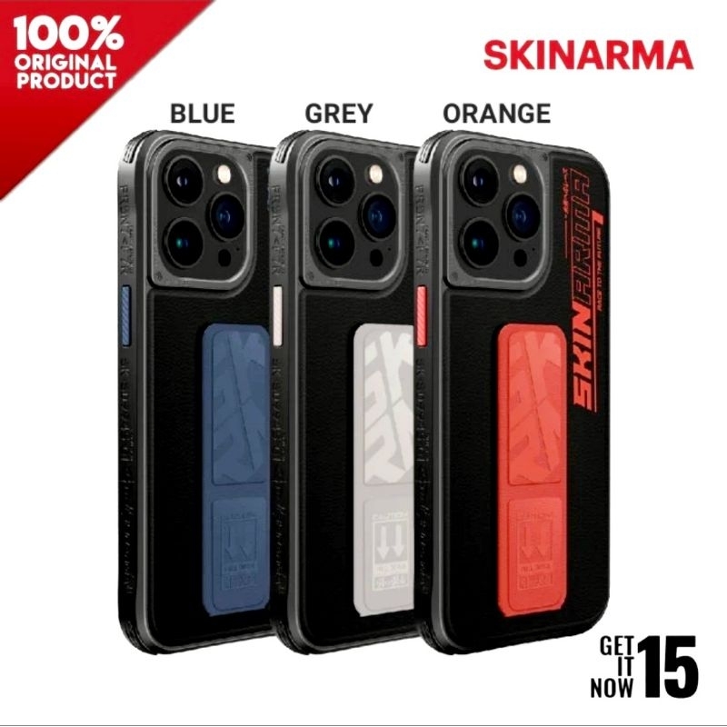 Case Iphone 15 / Plus / Pro / Pro Max - Skinarma SLATE - Original