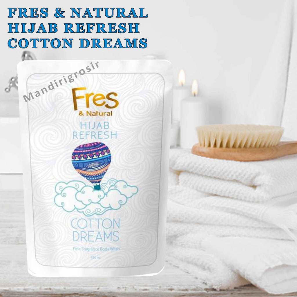 Bodywash Cotton Dreams * Fresh & Natural Hijab Refresh *  Sabun Cair * 400ml