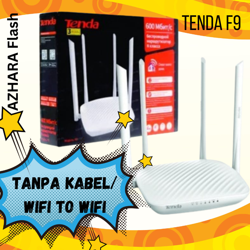 PENGUAT SINYAL WIFI TENDA F9 tanpa kabel langsung wifi to wifi sampai 600 Mbps Tenda F9 Wireless Rou