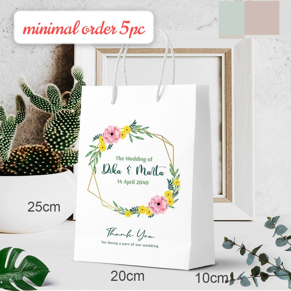 

paperbag 20*10*25 putih , minimal order 5 biji