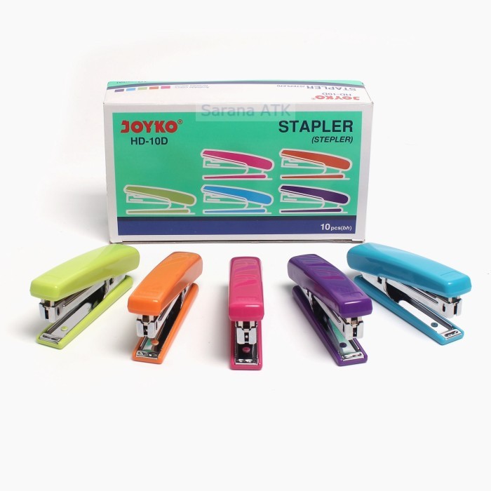 

Staples Joyko HD-10D Stapler Steples Warna / Steples Besi