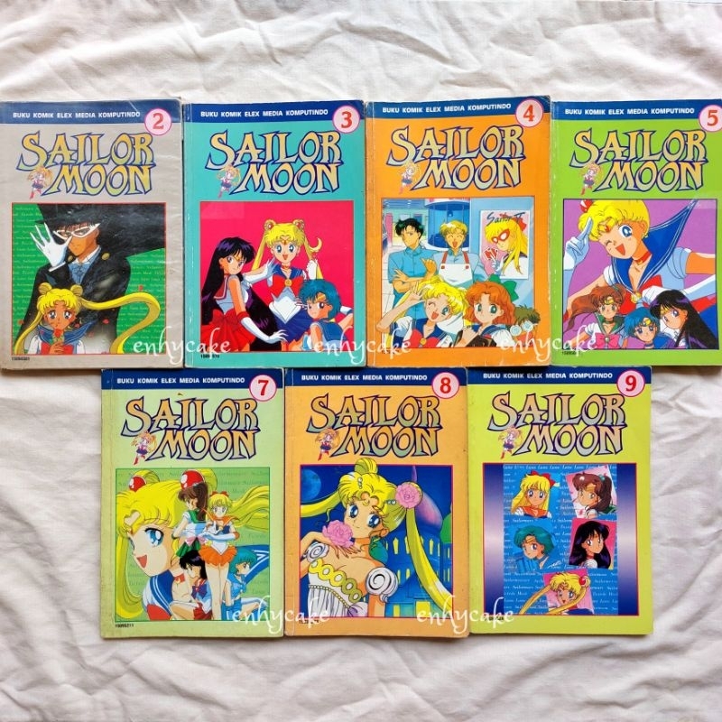 PRELOVED | Sailor Moon Komik Manga Series Season 1 Vol 2 3 4 5 7 8 9 Naoko Takeuchi Sailormoon Mercu