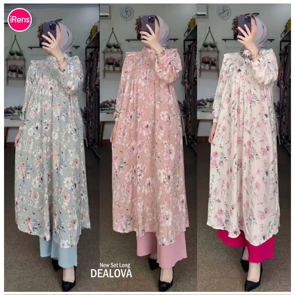Setelan Oneset Tunik Celana Kulot Terbaru