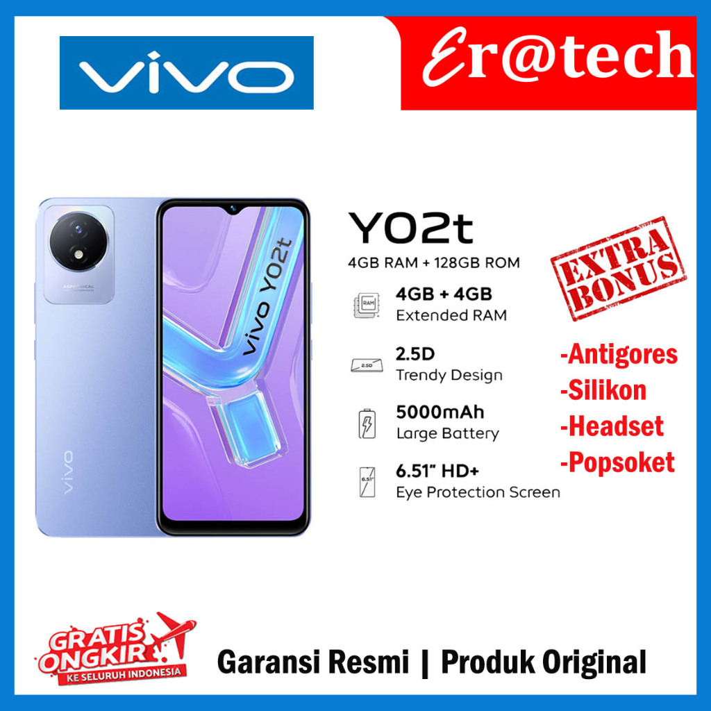 VIVO Y02T RAM 4/64GB