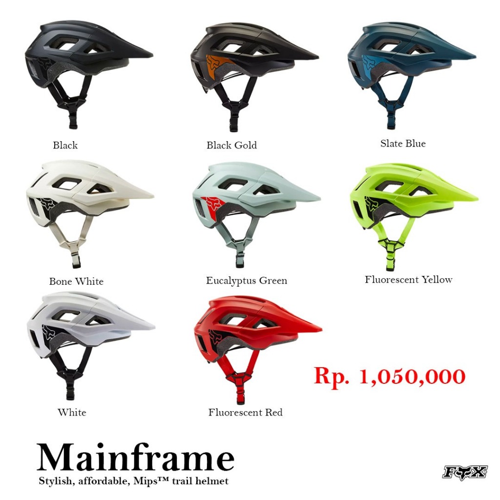 HELM FOX MAINFRAME MIPS ORIGINAL - helm sepeda mtb openface