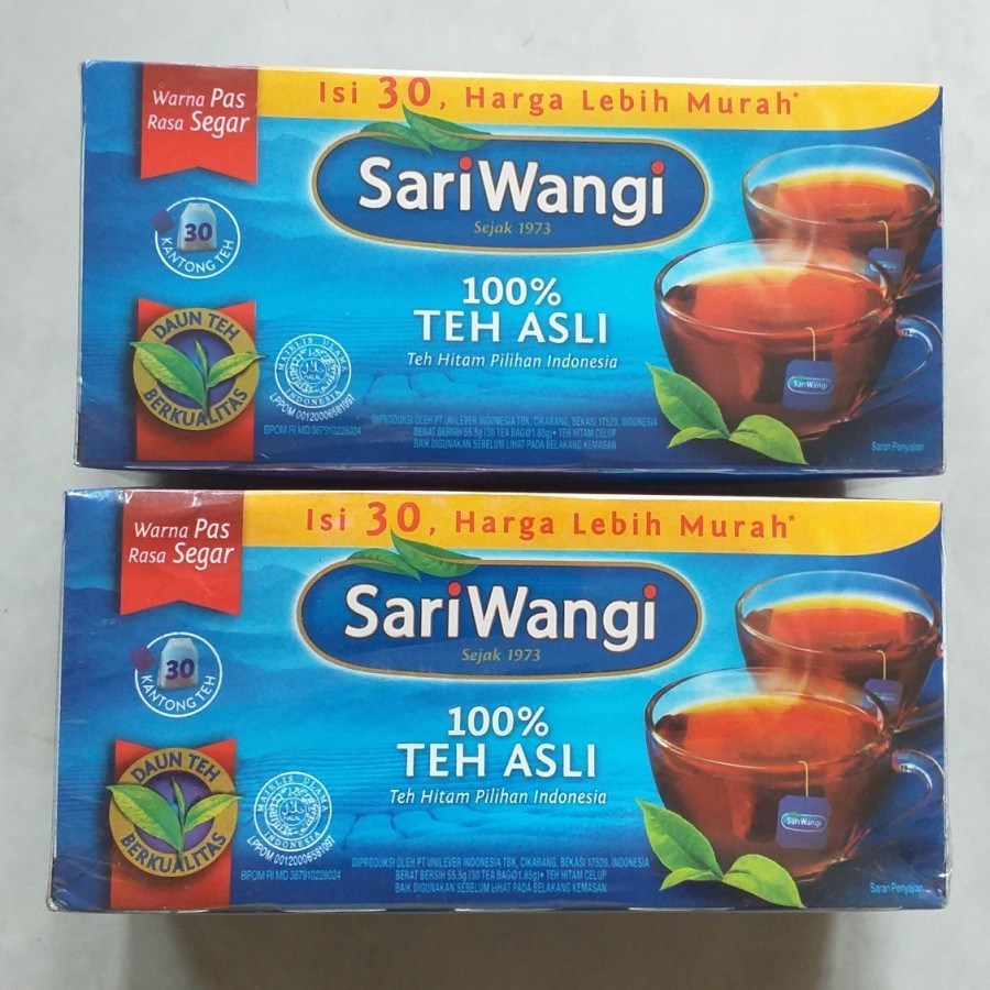 

Teh sariwangi isi 30 kantong