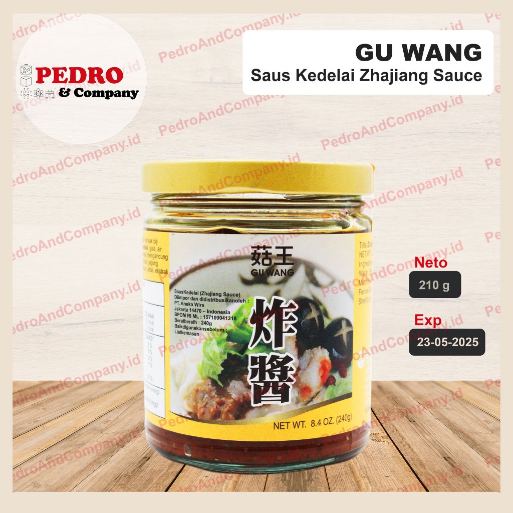 

Gu Wang Zhajiang Sauce saus kedelai 240 gram bumbu saos makanan china