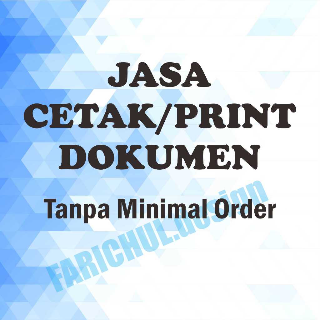 

CETAK PRINT DOKUMEN MURAH CEPAT SATUAN