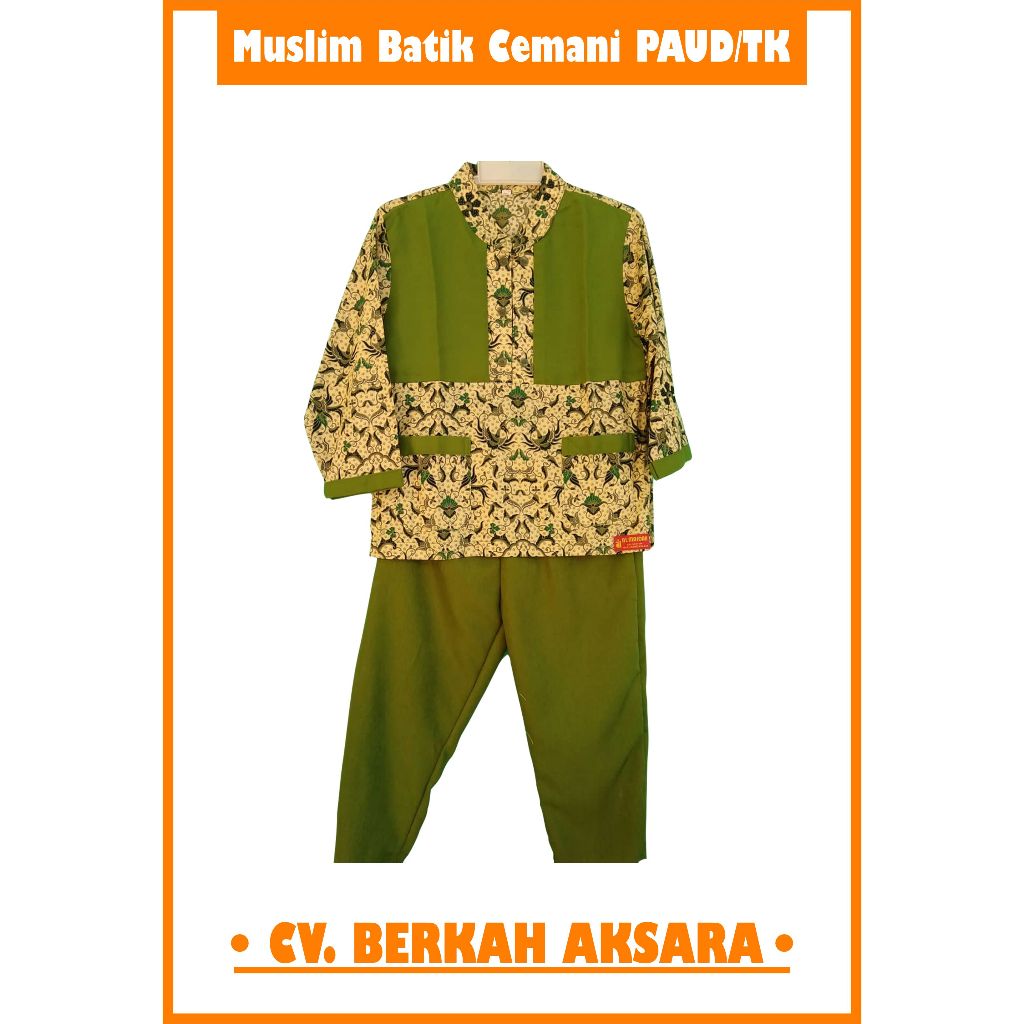 Seragam Muslim Batik Cemani PAUD/TK