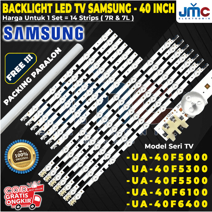 BACKLIGHT TV LED SAMSUNG 40 INCH 40F5000 40F5500 40F6400 40F6100 40F5300 UA40F5000 UA40F5500 UA40F64