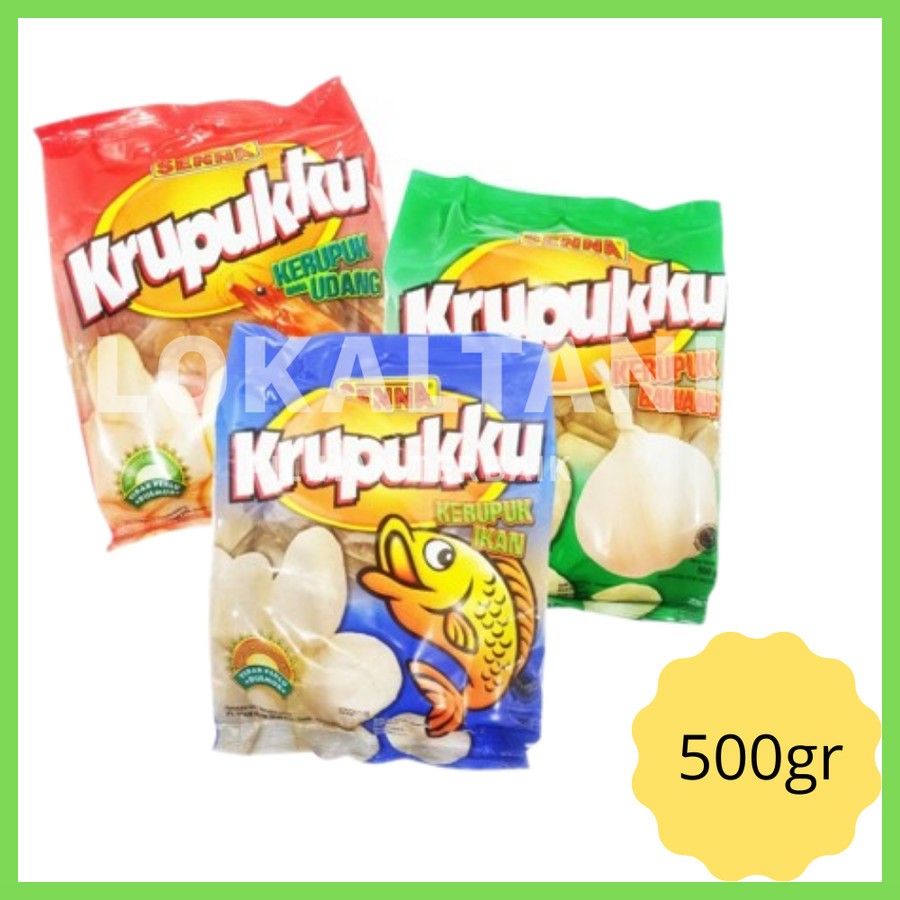 

Kerupukku Senna Udang Gurih 3 Varian Rasa Udang, Ikan, Bawang 500Gram