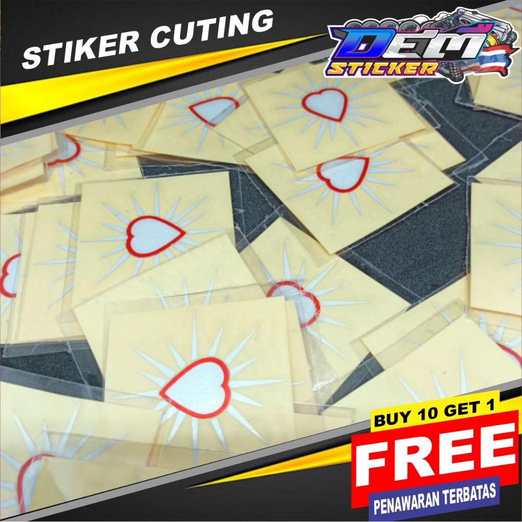 

Stiker PSHT posfor hati bersinar 5cm x 5cm Murah berkualitas | sticker cutting terate psht anti air