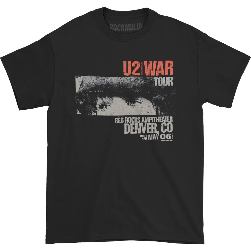 TShirt U2 War Tour | Kaos Band U2