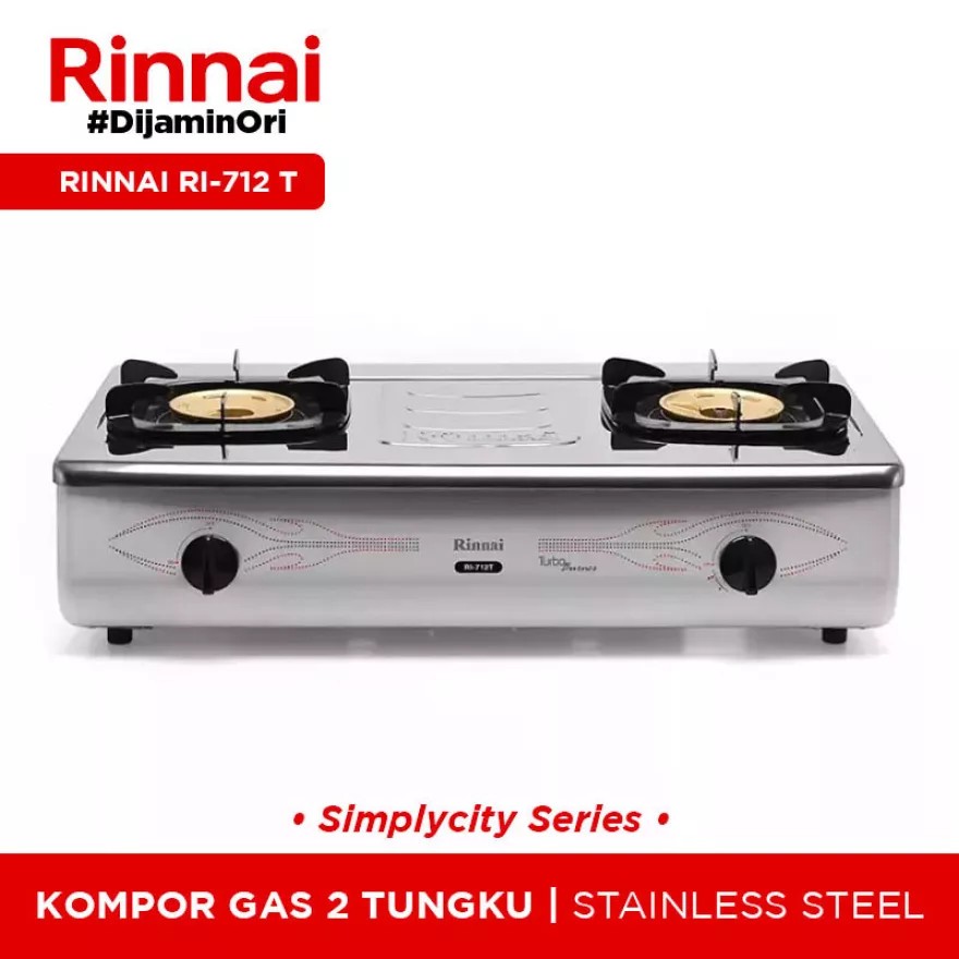 RINNAI Kompor Gas 2 Tungku RI-712 T RI 712T