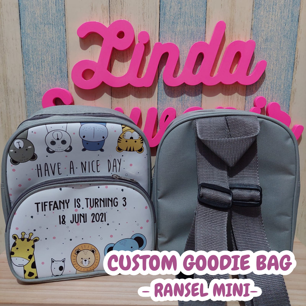 

TAS RANSEL MINI CUSTOM / GOODIE BAG ULTAH CUSTOM