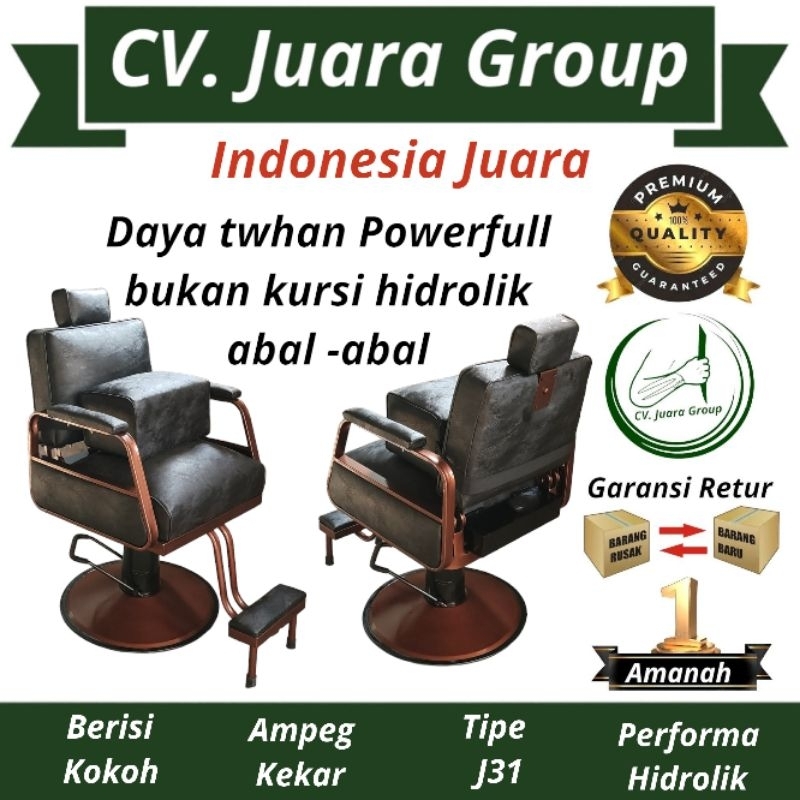 Kursi Barbershop Kursi Pangkas Rambut Kursi Juara Tipe J31 Barberbox Power Full