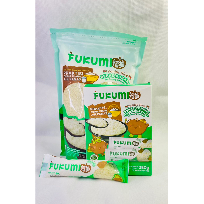 

FUKUMI Beras Porang Box Sachet - Shirataki/Konjac Rice