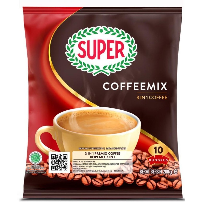 

Super Coffeemix 3 in 1 Kopi Instant Kopimix Super Instant Coffemix 3in1