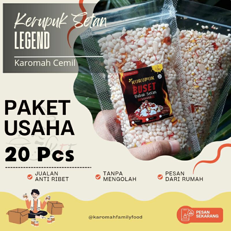 

《KFF》20 pcs PAKET USAHA Kerupuk Setan Legend