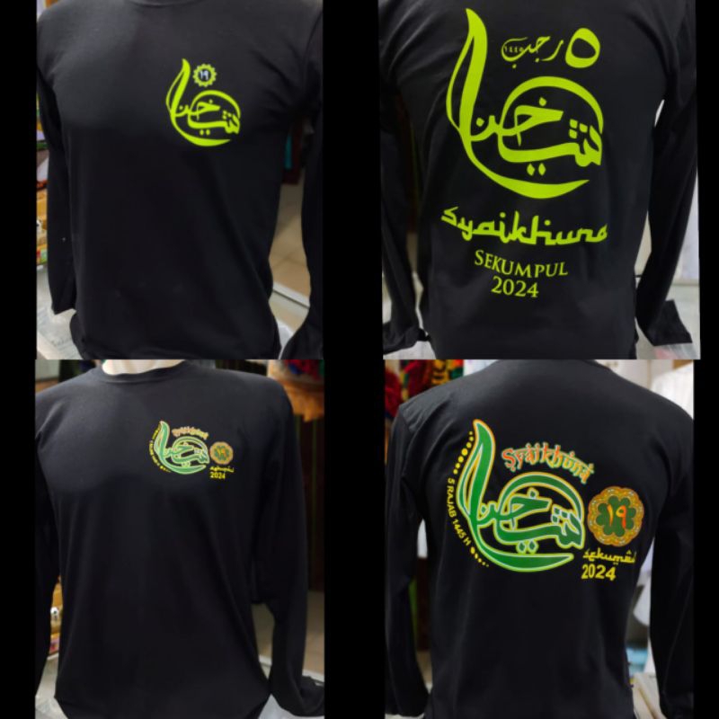 Kaos haul abah guru sekumpul lengan panjang SYAIKHONA