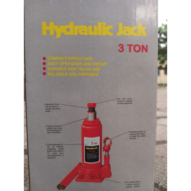 Dongkrak Botol 3 Ton/ Dongkrak Mobil Hydraulic Jack 3 Ton